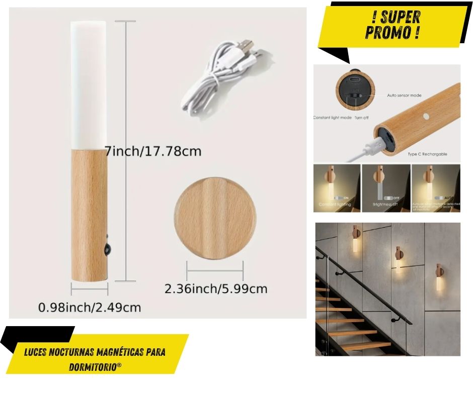 Miniatura 2 de Luces Nocturnas para Dormitorio X2